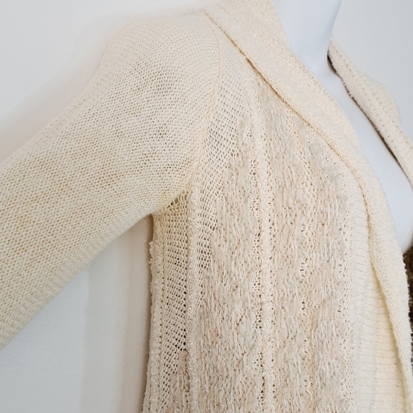 Anthropologie Knitted & Knotted Alpaca Wool Blend Braided Nordic Cardigan - Picture 5 of 12